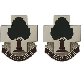 115th Field Hospital Unit Crest (Evacuare) - Sold in Pairs