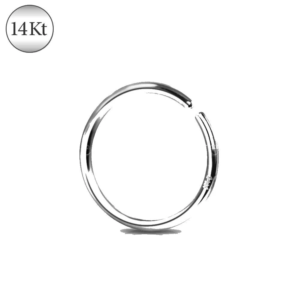 14Kt. White Gold Seamless Ring