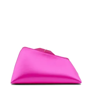 ''8.30PM'' Satin Oversized Clutch, Fushia