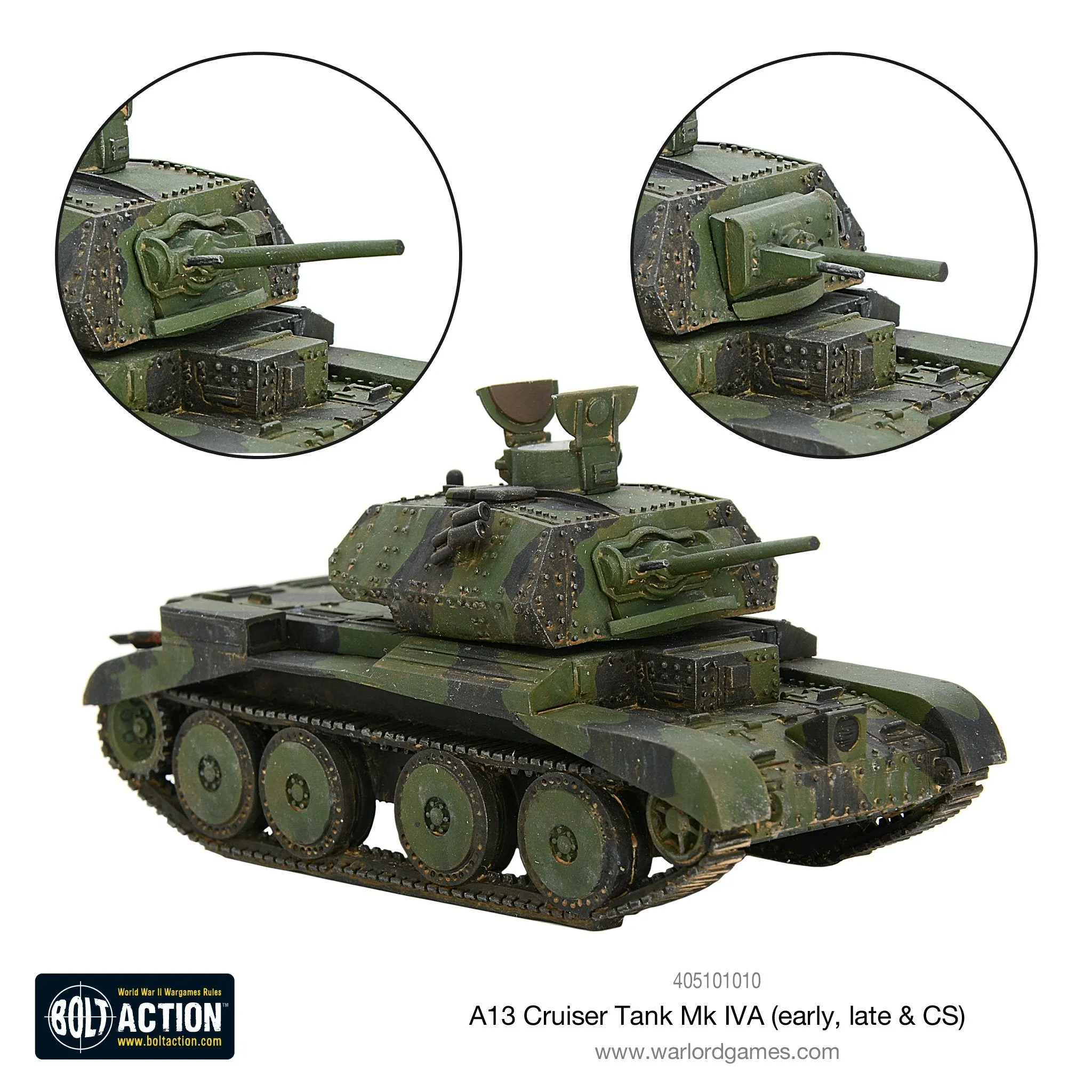 A13 cruiser tank Mk IVA (early, late & CS)