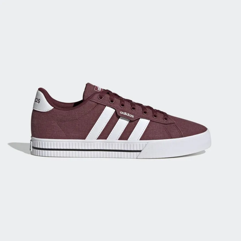 ADIDAS MEN'S DAILY 3.0 BURGUNDY SHOES