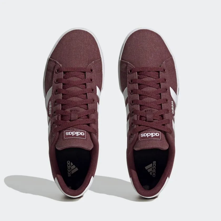 ADIDAS MEN'S DAILY 3.0 BURGUNDY SHOES