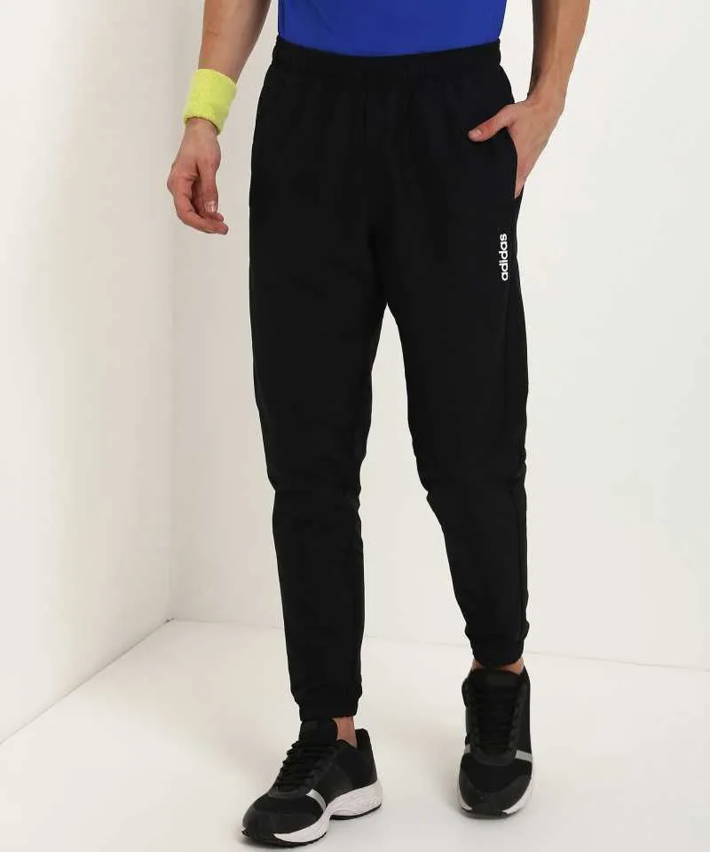 ADIDAS  Solid Men Black Track Pants-Dy1571