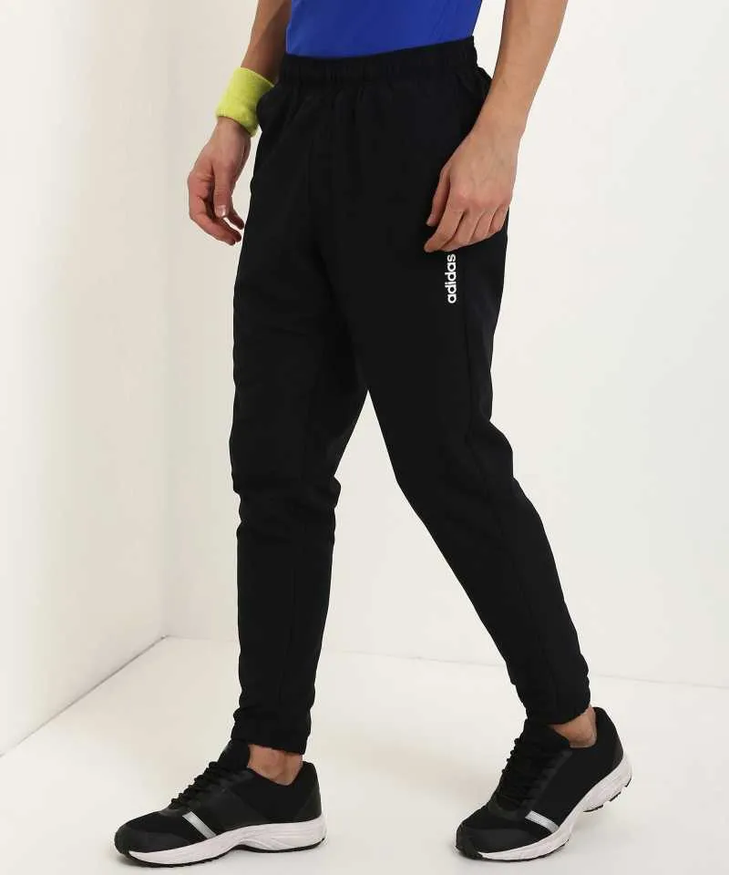 ADIDAS  Solid Men Black Track Pants-Dy1571