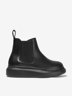 Alexander McQueen Kids Leather Chunky Chelsea Boots