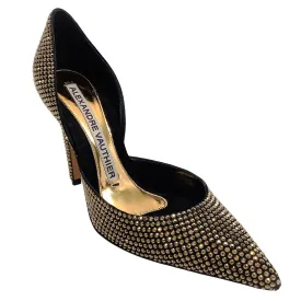 Alexandre Vauthier Gold Crystal Alex Pumps