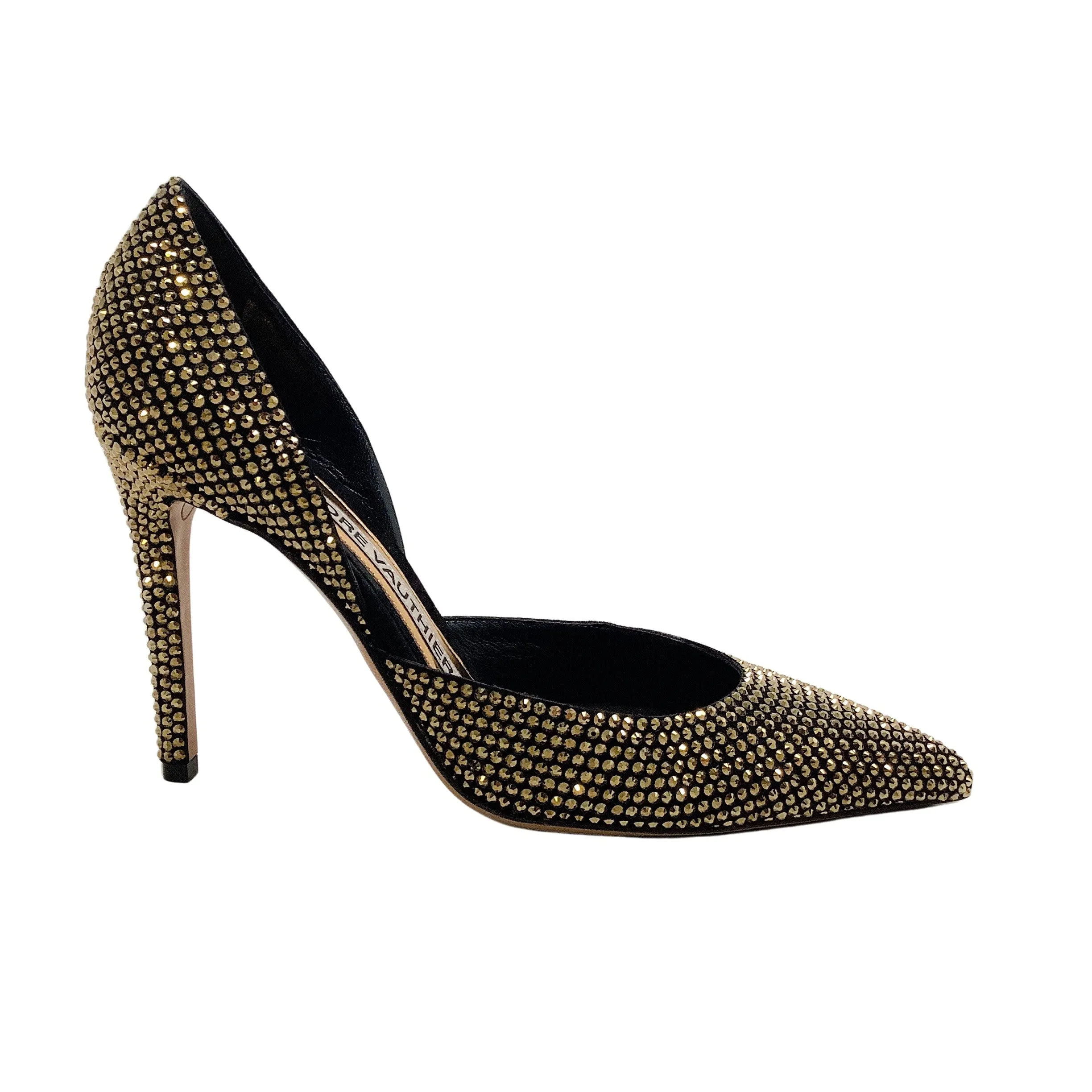 Alexandre Vauthier Gold Crystal Alex Pumps