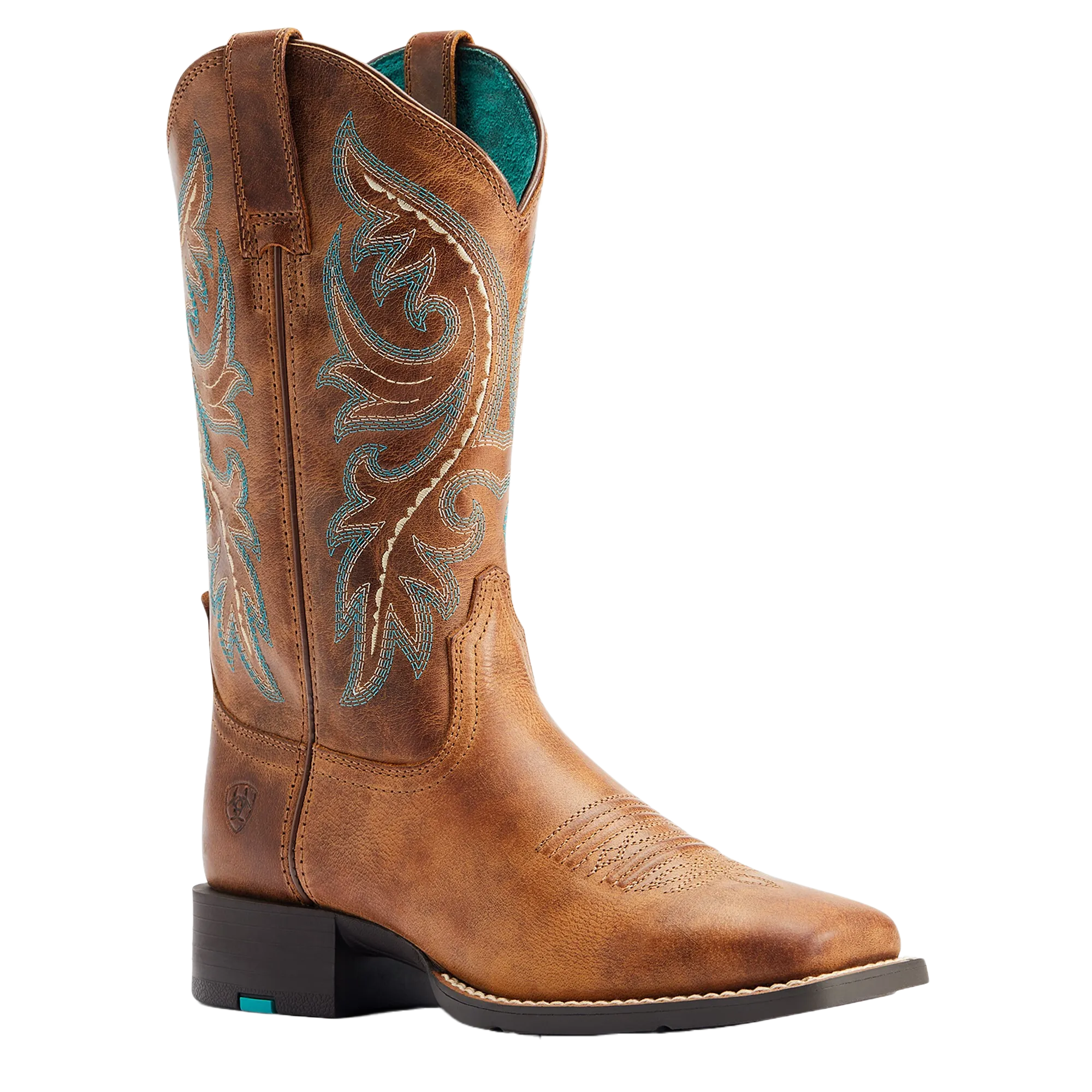 Ariat Ladies Round Up Back Zip Desert Sand Tan Western Boots 10044432