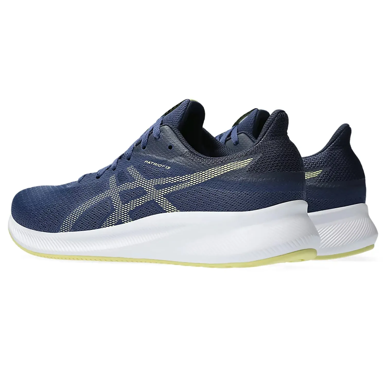 Asics Patriot 13 Men's Running Shoe, Deep Ocean/Glow Yellow