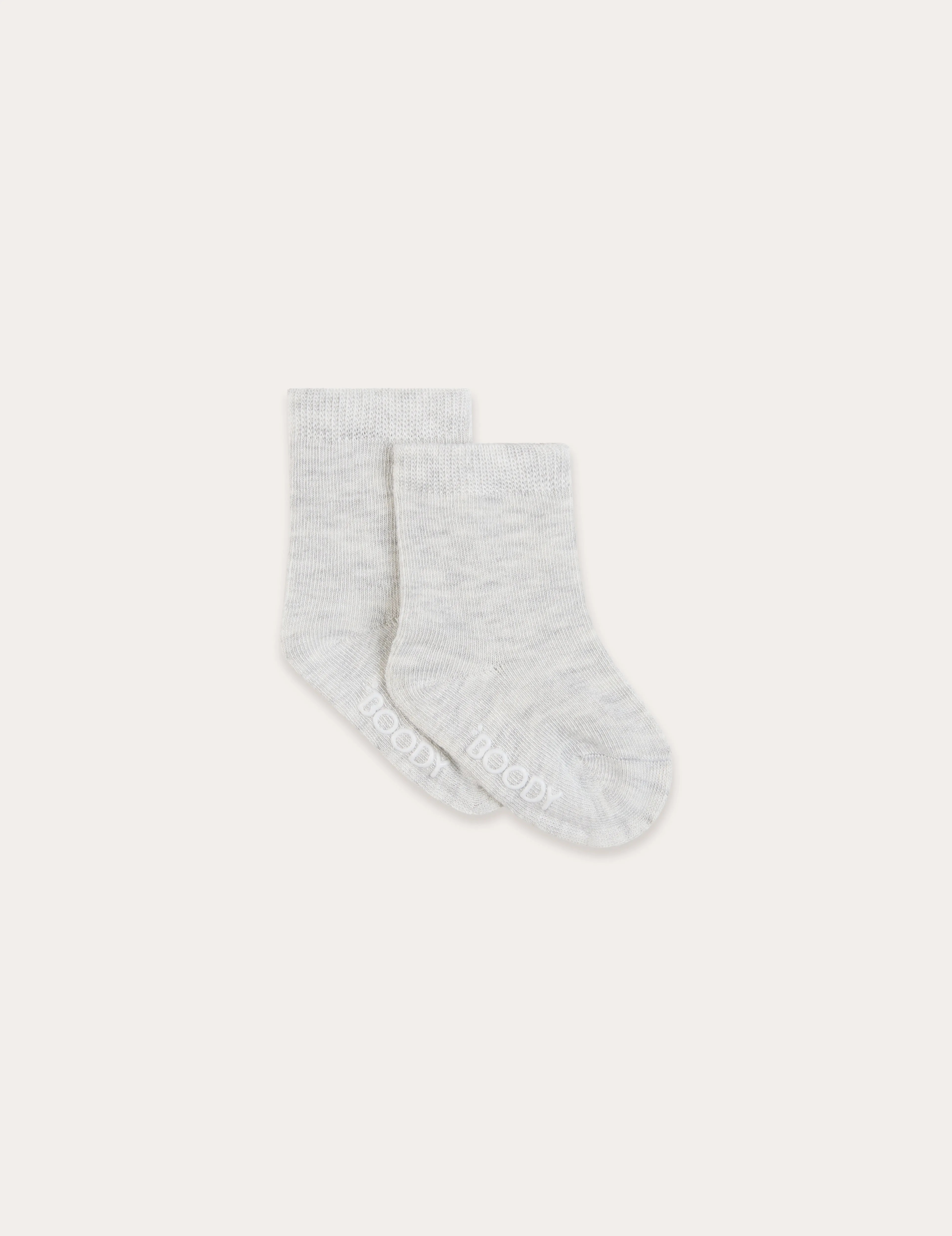 Baby Socks - Heather Grey, Natural White, Stripe