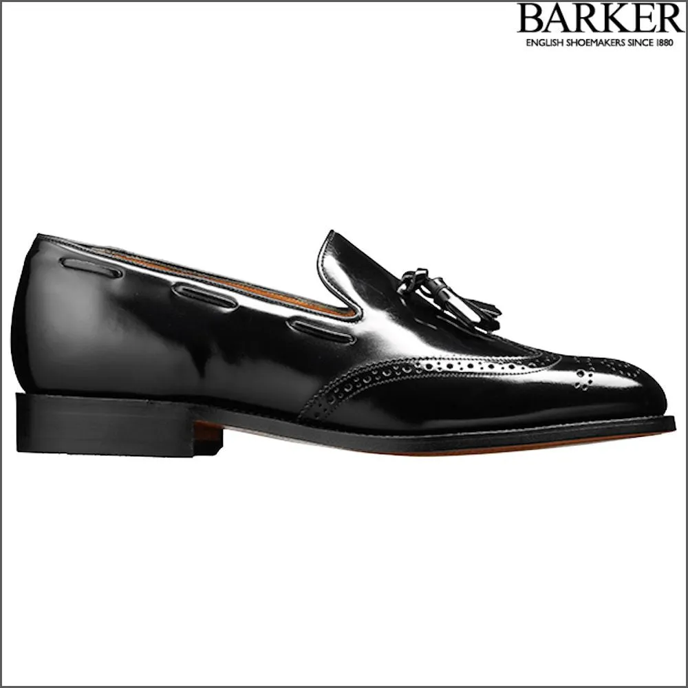 Barker Clive Black Hi-Shine Loafer--