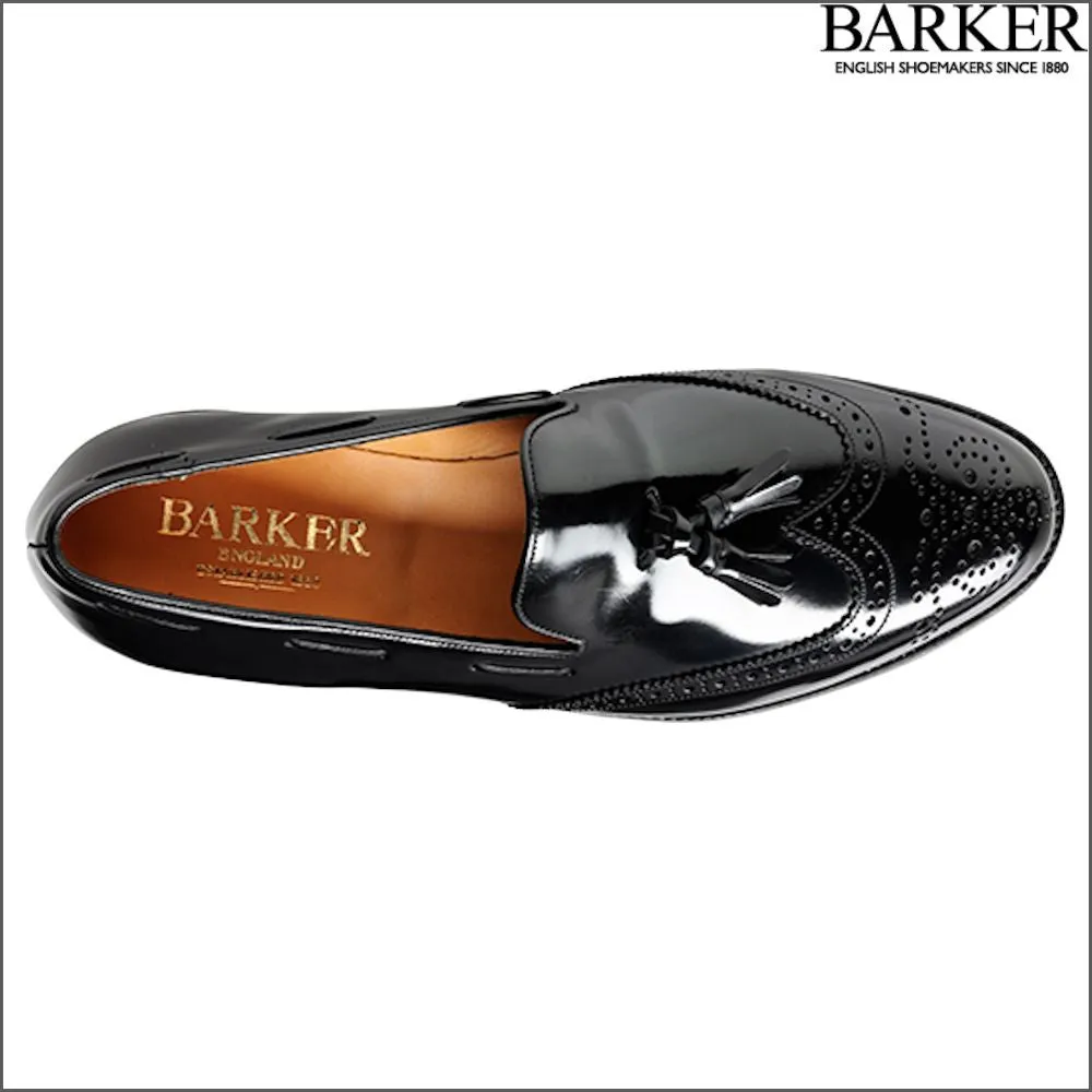 Barker Clive Black Hi-Shine Loafer--