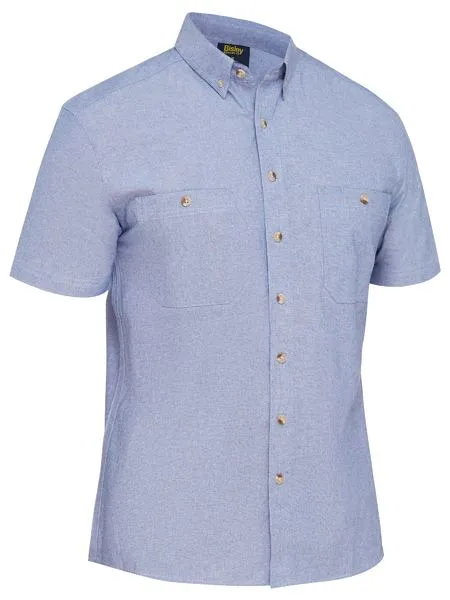 Bisley Mens Short Sleeve Chambray Shirt (BS1407)