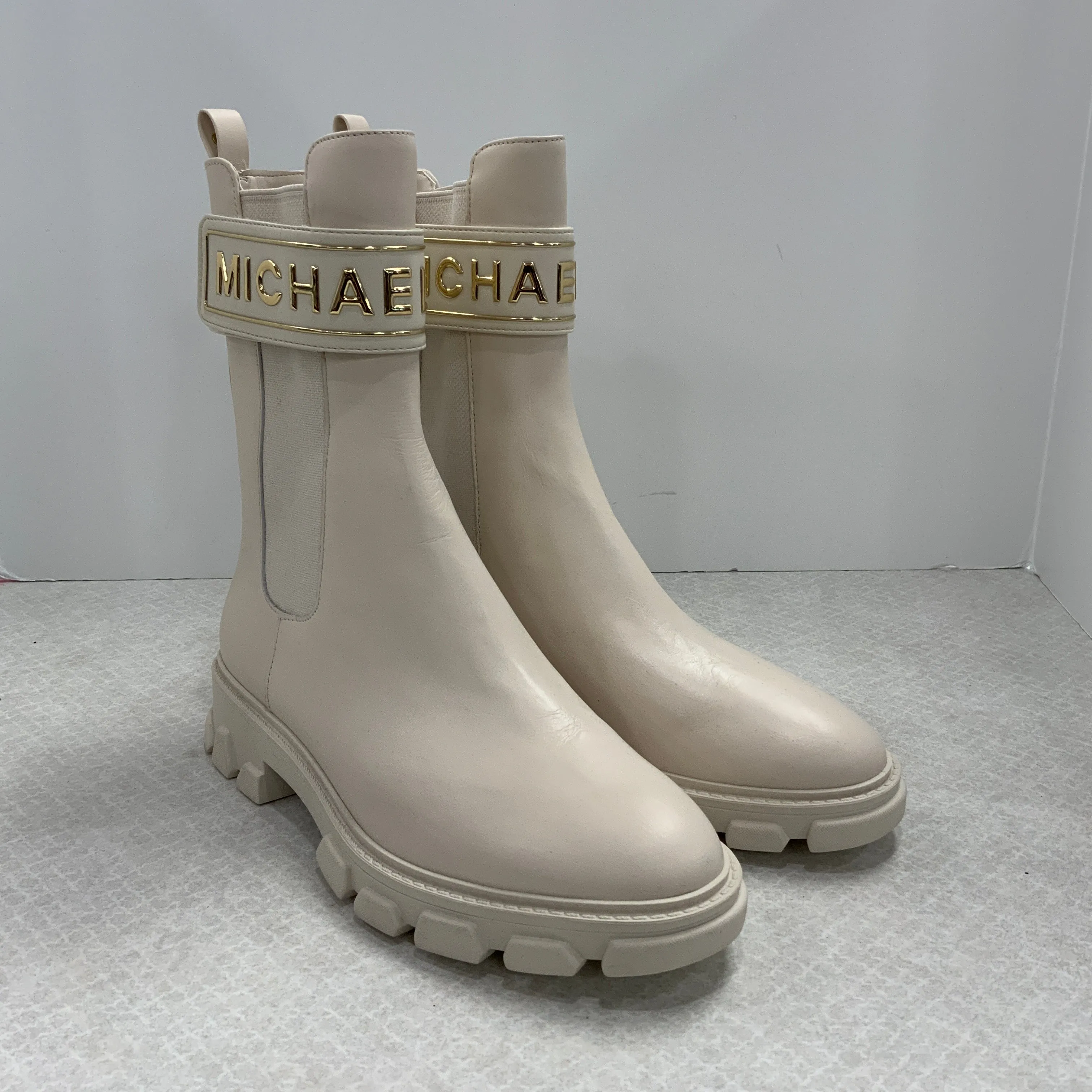 Boots Combat By Michael By Michael Kors In Cream, Size: 7