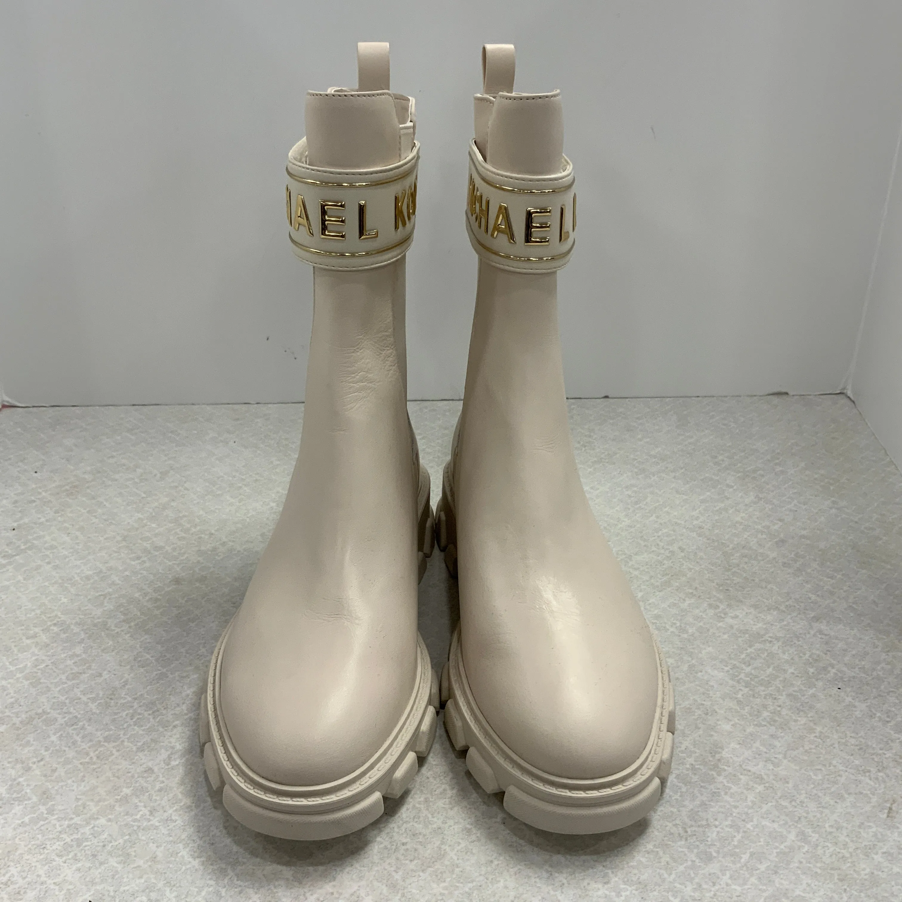 Boots Combat By Michael By Michael Kors In Cream, Size: 7