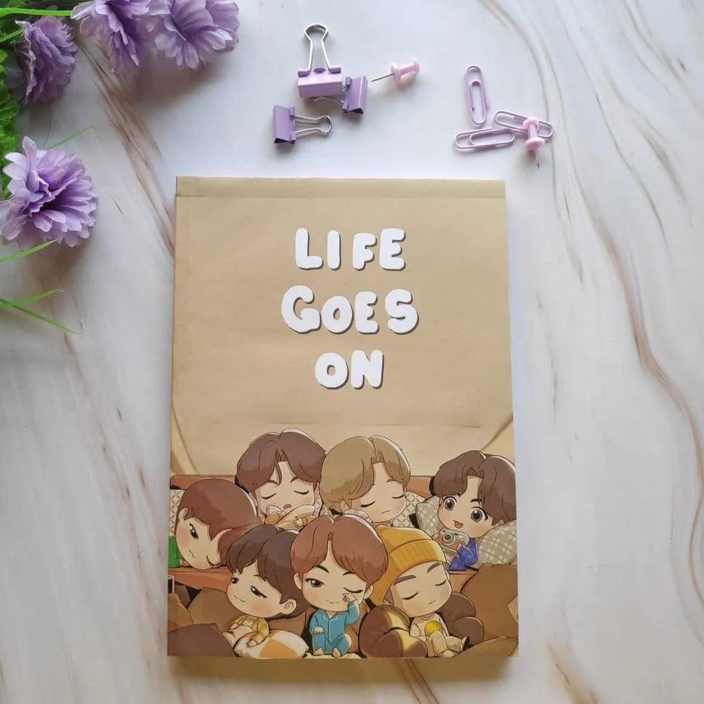 BTS Life Goes On Soft Cover Notebook