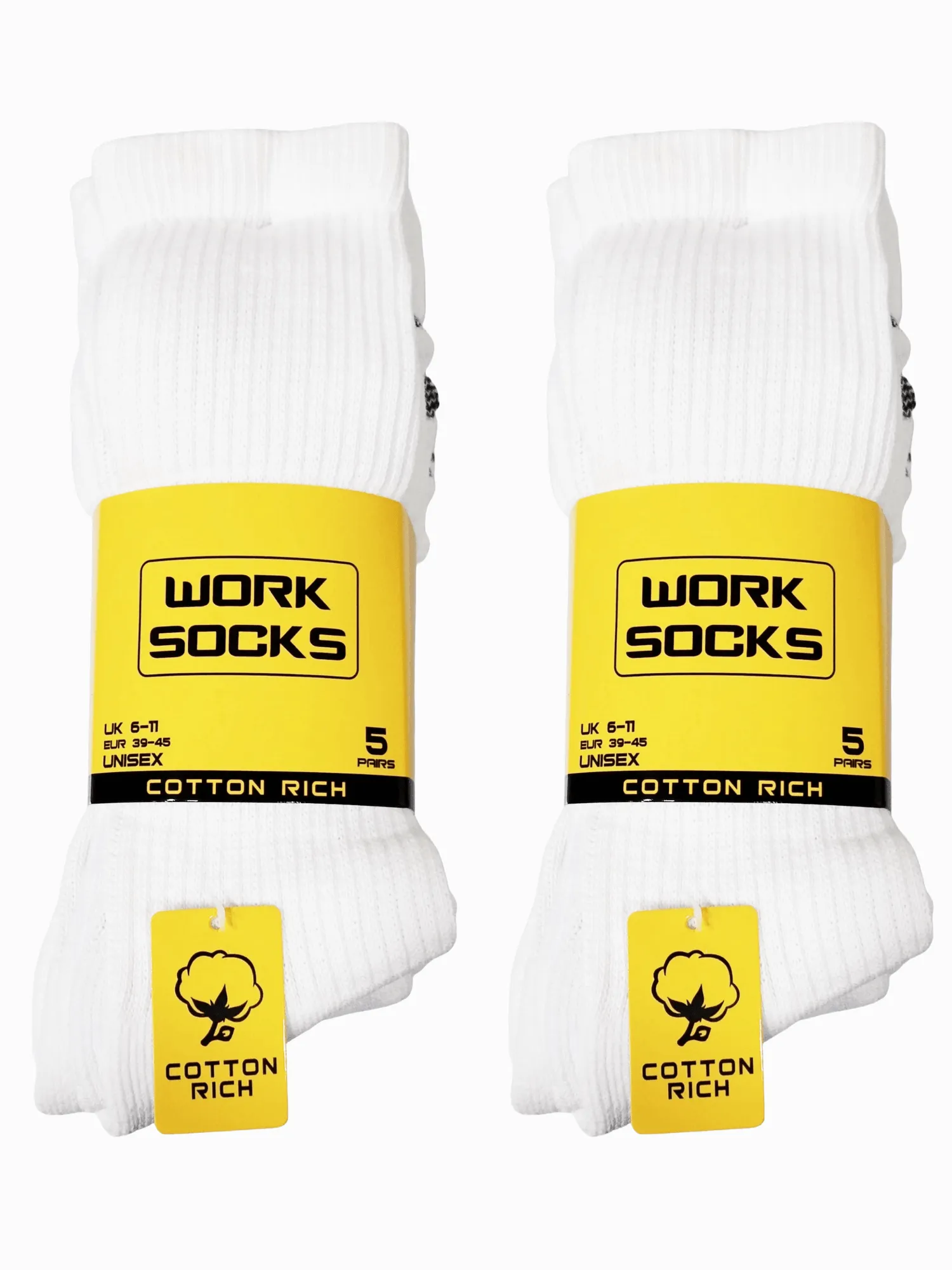 Buy 12 Pairs Get 3 Pair Free Rich Cotton Work Socks