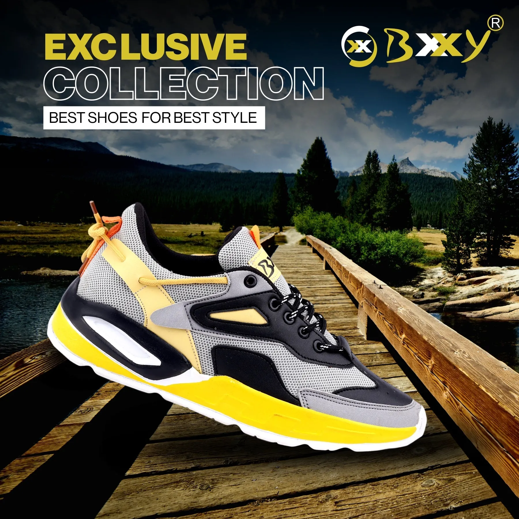 Bxxy's New Stylish Lace-up Casual Sports Shoes for Men