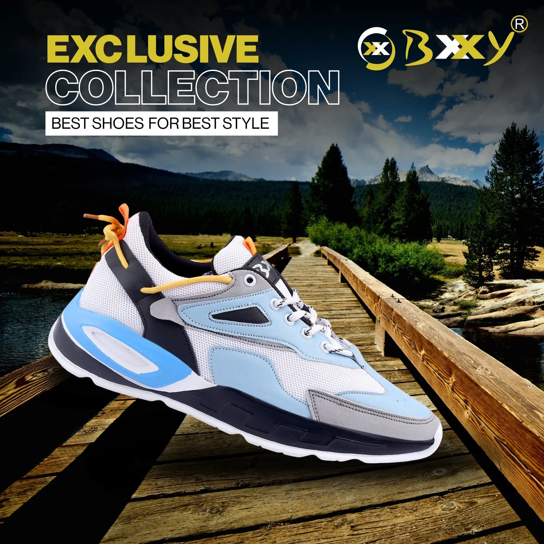 Bxxy's New Stylish Lace-up Casual Sports Shoes for Men