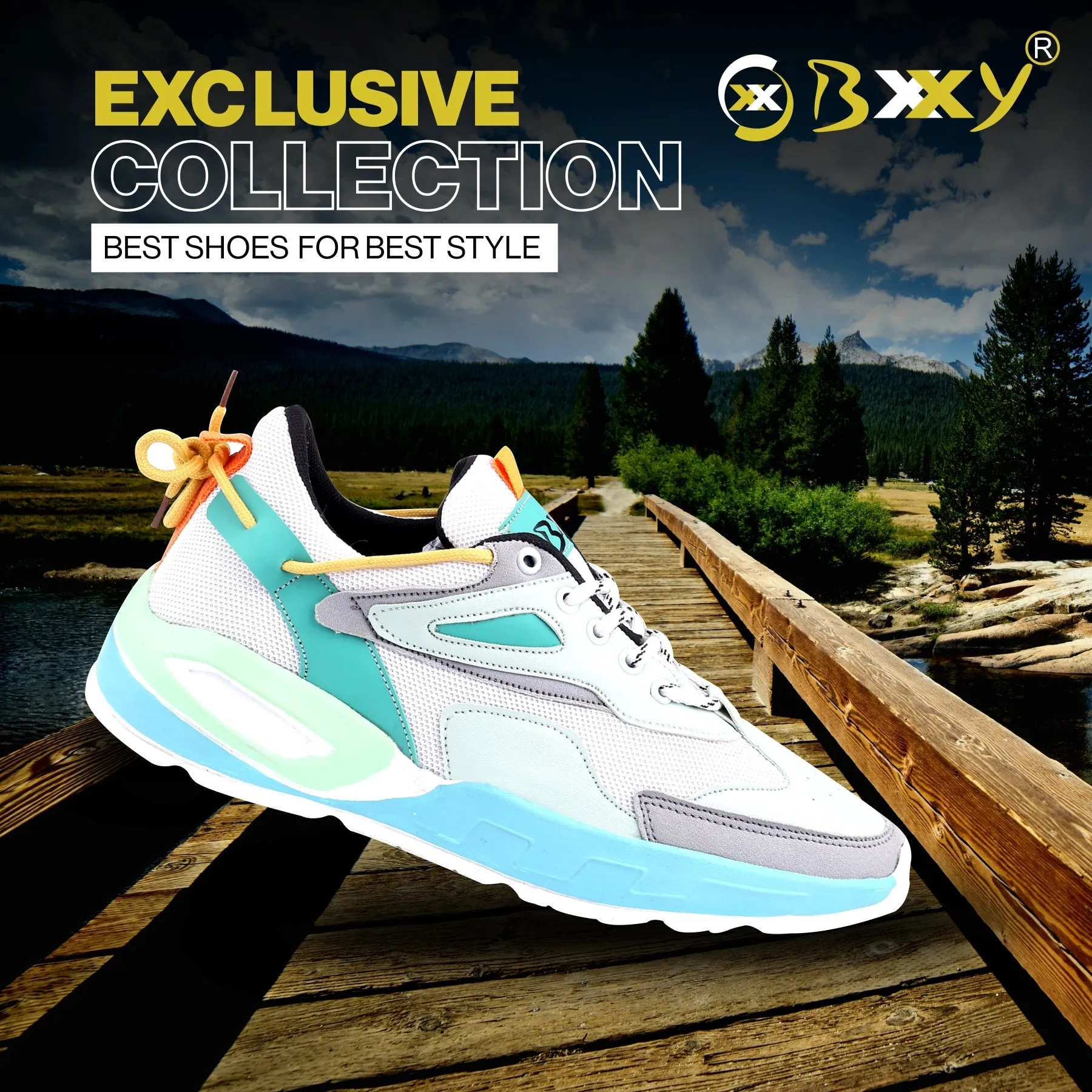 Bxxy's New Stylish Lace-up Casual Sports Shoes for Men