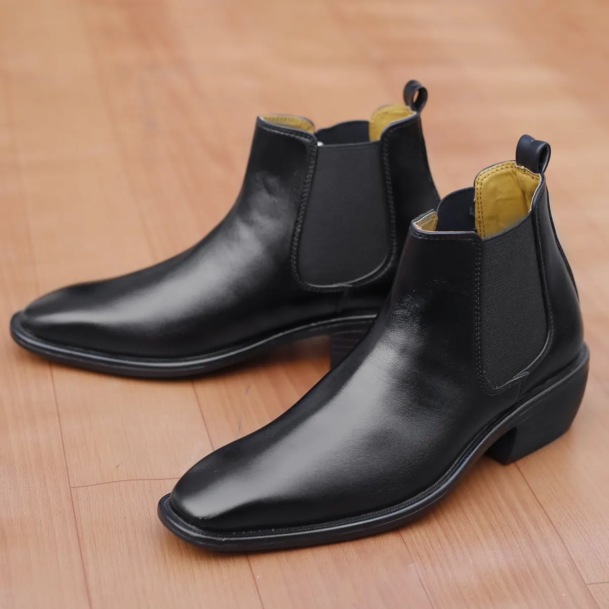 Bxxy's Vegan Leather Ultra Stylish Comfortable Slip-on Chelsea Boots for Men