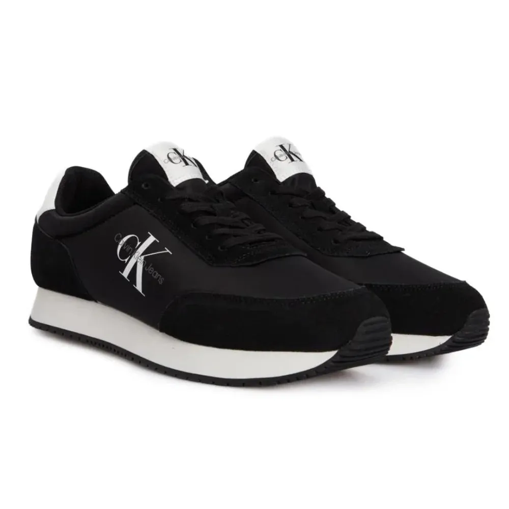 Calvin Klein Jeans Retro Runner SU-NY Mono Trainer - BLKWHT