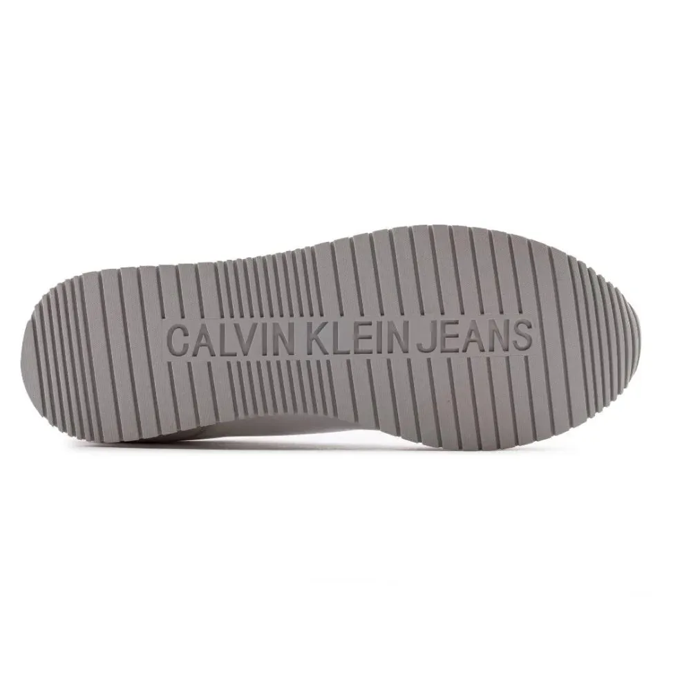 Calvin Klein Jeans Retro Runner SU-NY Mono Trainer - WHTGRYPNK