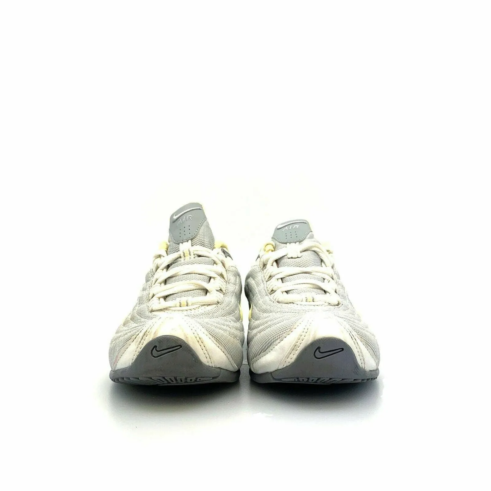 Captivating Nike Air Womens Size 6 Silver Yellow Training Athletic Shoes