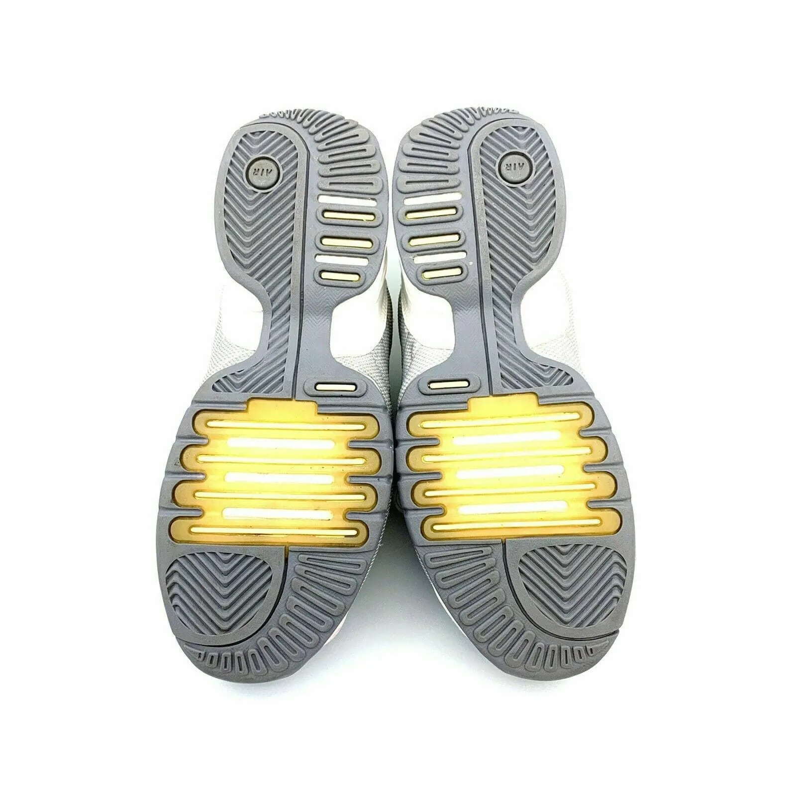 Captivating Nike Air Womens Size 6 Silver Yellow Training Athletic Shoes