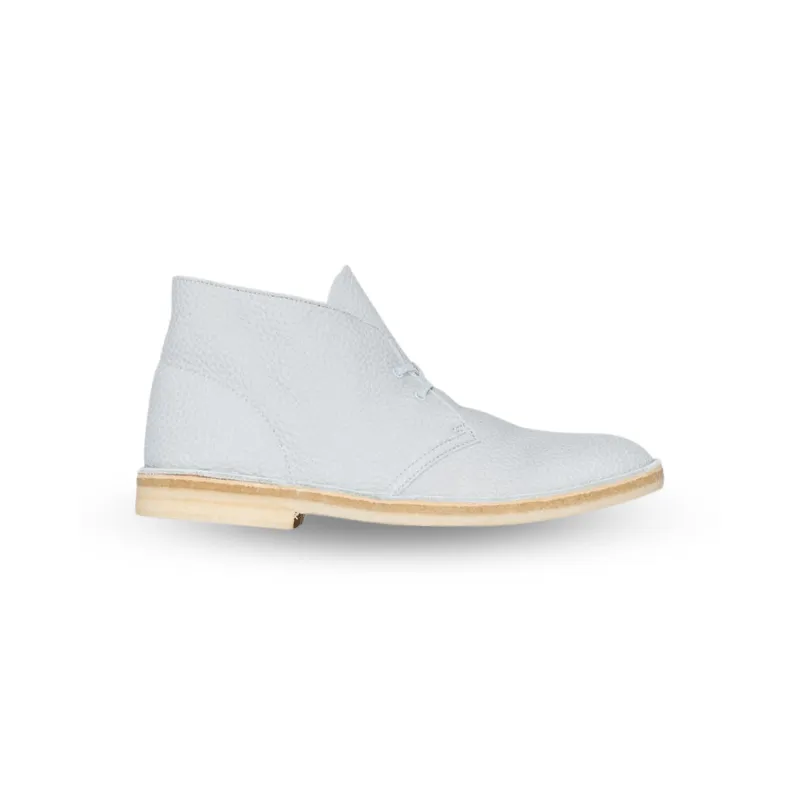 Clark Blue Leather Desert Boots - Men's