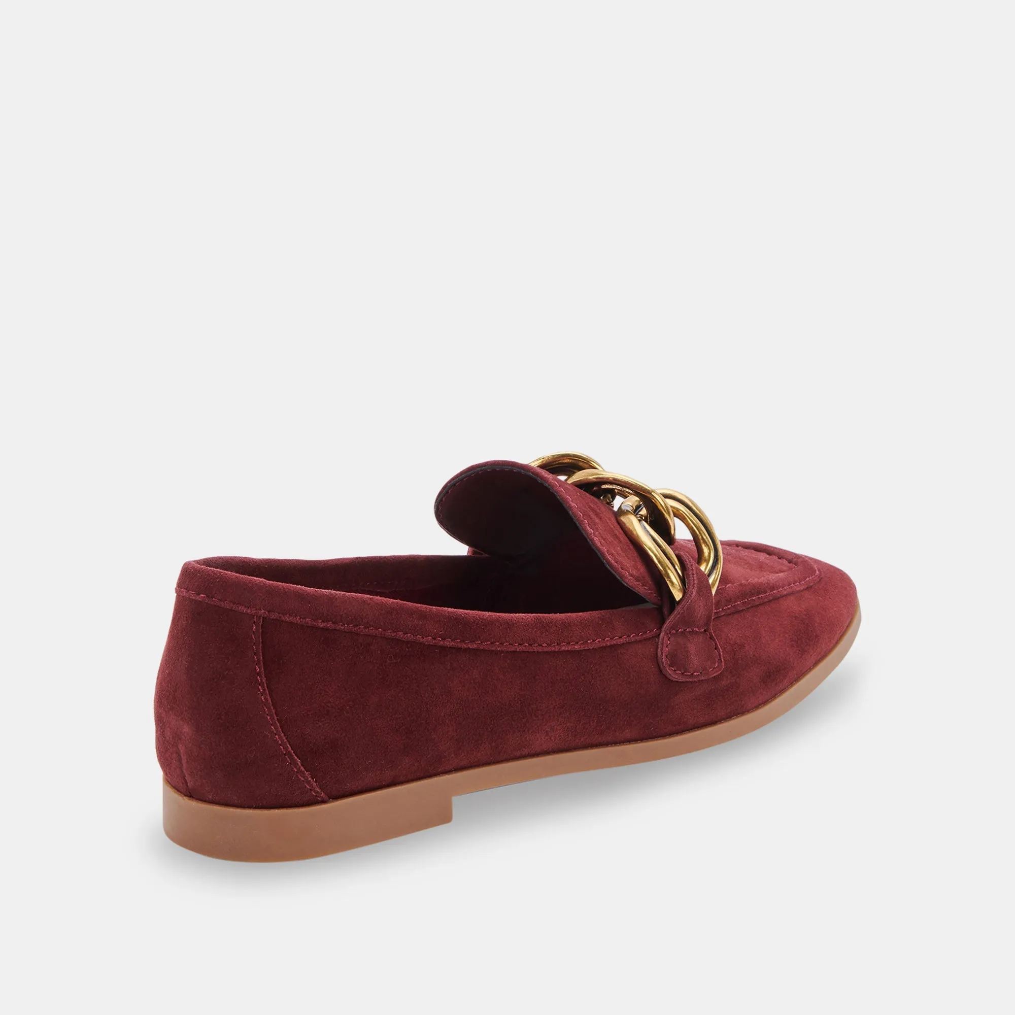 CRYS LOAFERS MAROON SUEDE - re:vita