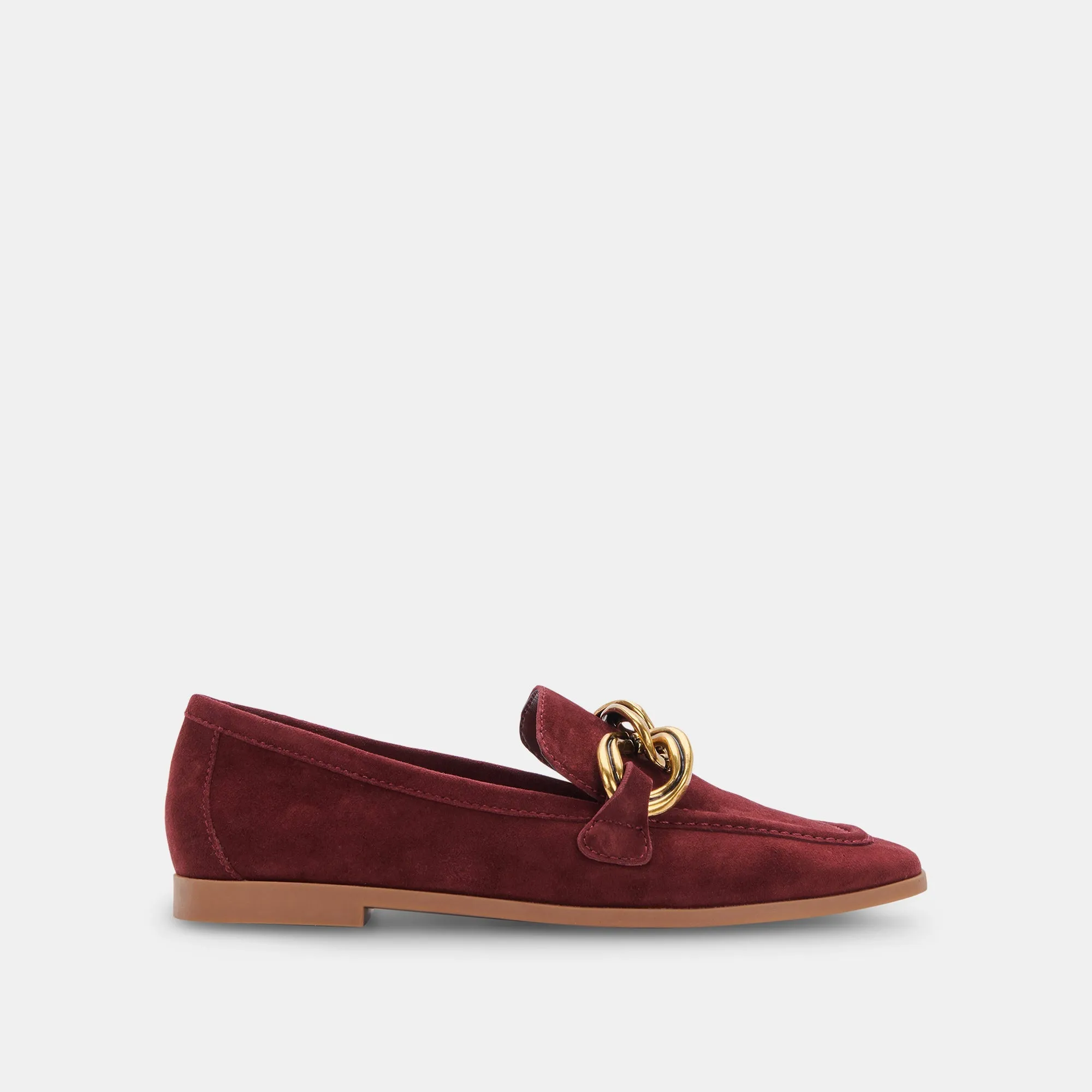 CRYS LOAFERS MAROON SUEDE - re:vita