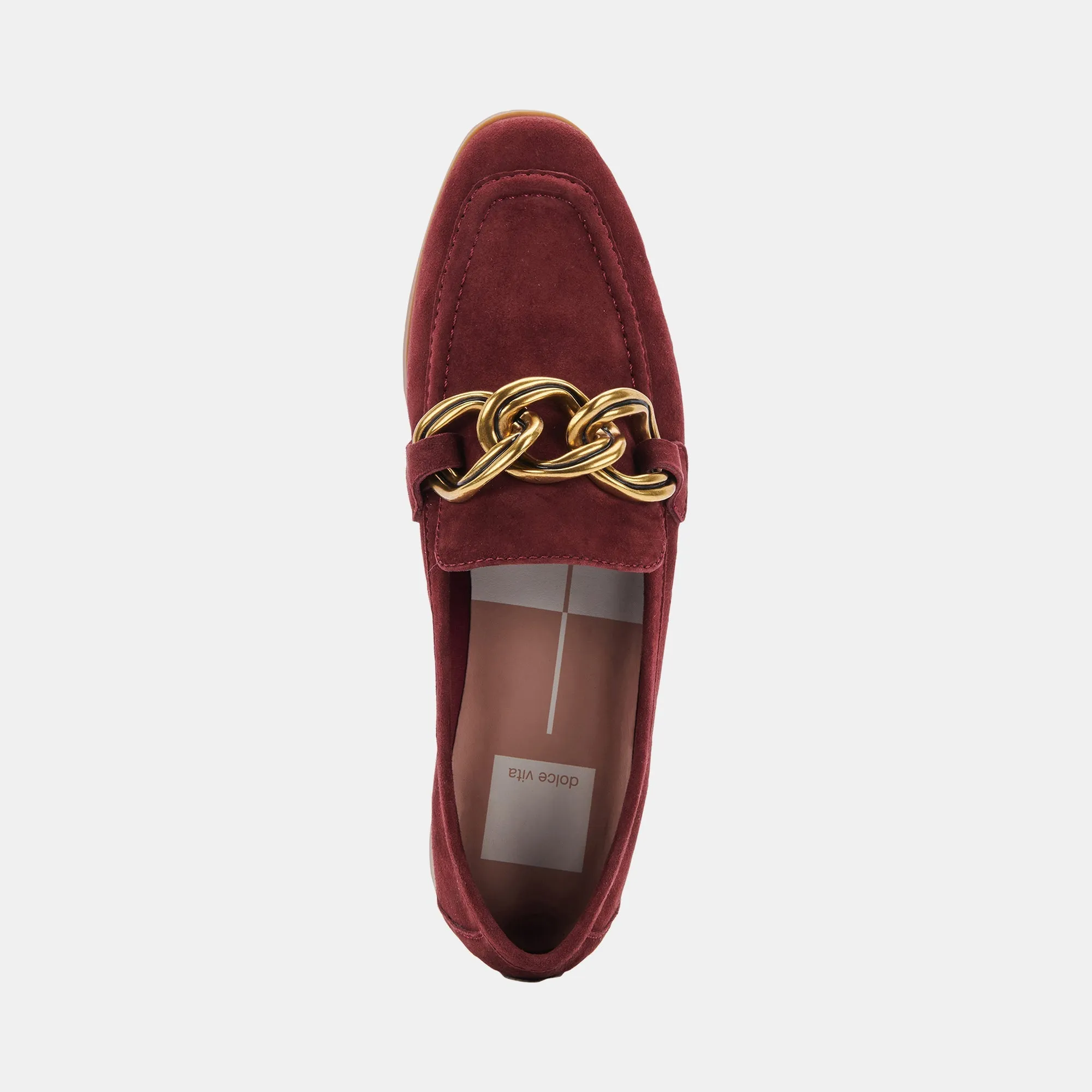 CRYS LOAFERS MAROON SUEDE - re:vita