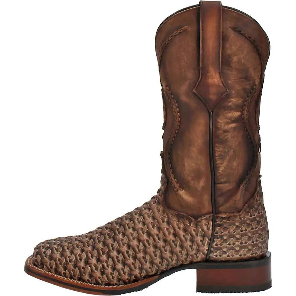 Dan Post Cowboy Certified Stanley Tan Square Toe Leather Boot