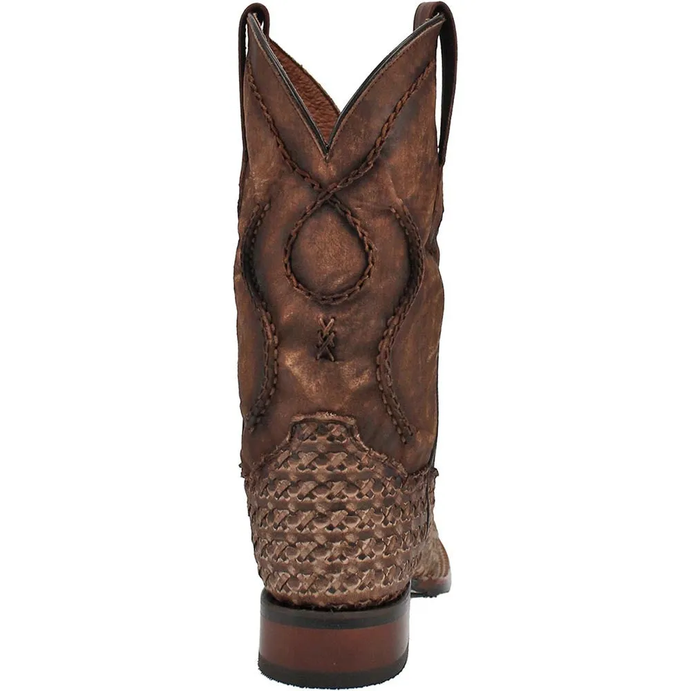 Dan Post Cowboy Certified Stanley Tan Square Toe Leather Boot