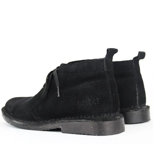 DESERT Youths Black Lace Up Boot