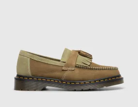 Dr. Marten Adrian Yellow Stitch Tassel Loafer / Muted Olive