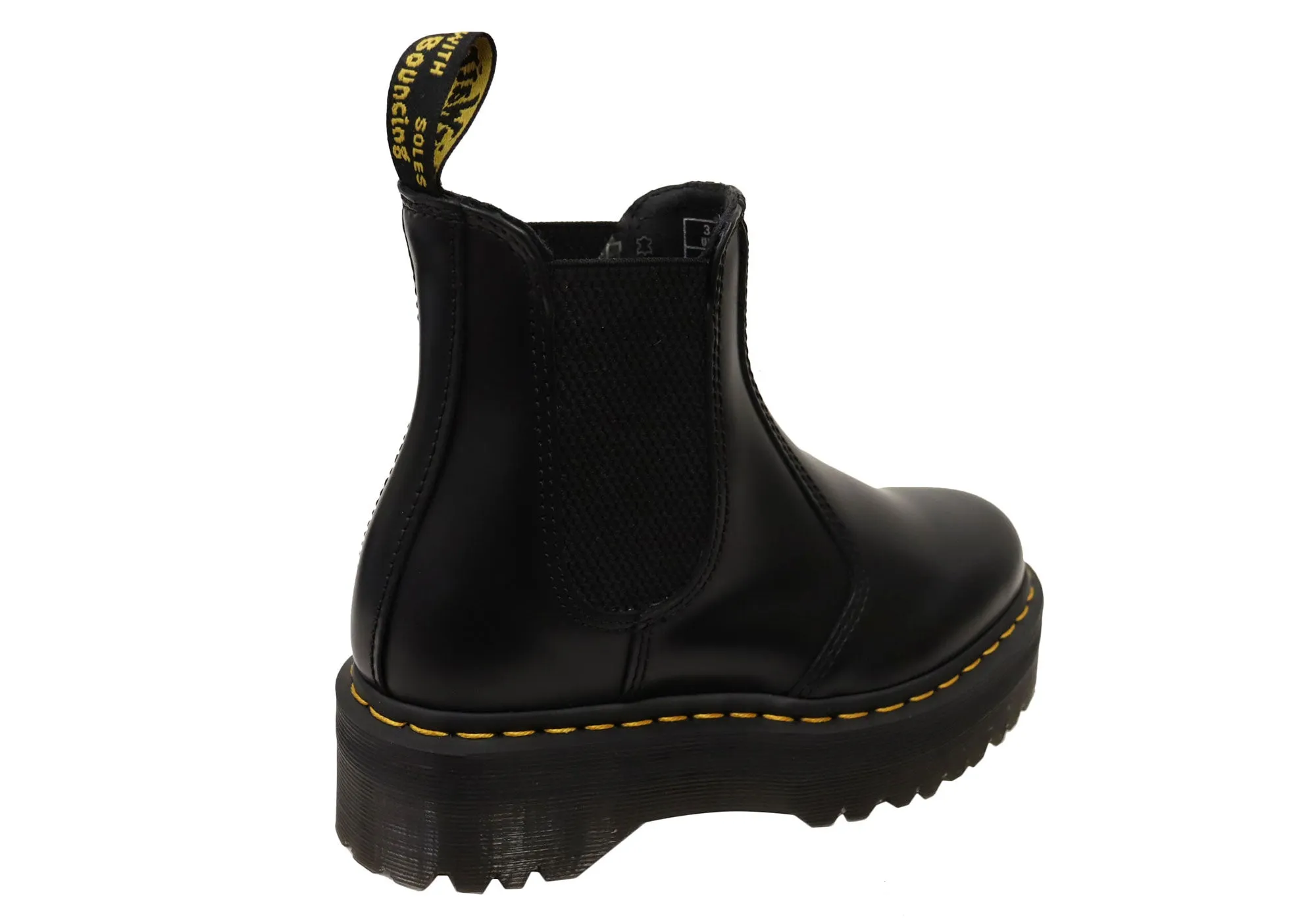 Dr Martens 2976 Quad Unisex Leather Platform Chelsea Boots