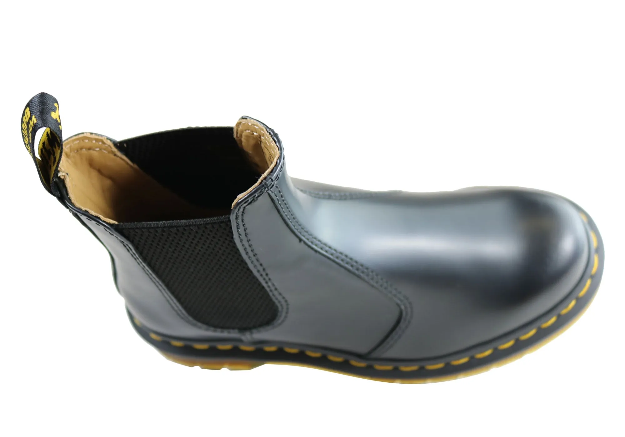 Dr Martens 2976 YS Black Smooth Unisex Leather Chelsea Boots