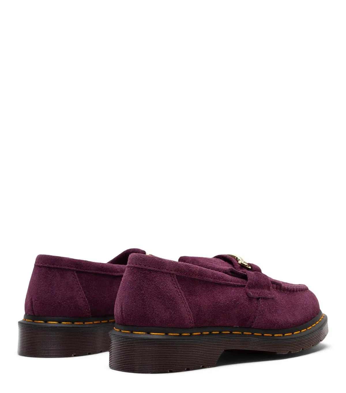 Dr. Martens Adrian Snaffle Suede Loafers Plum