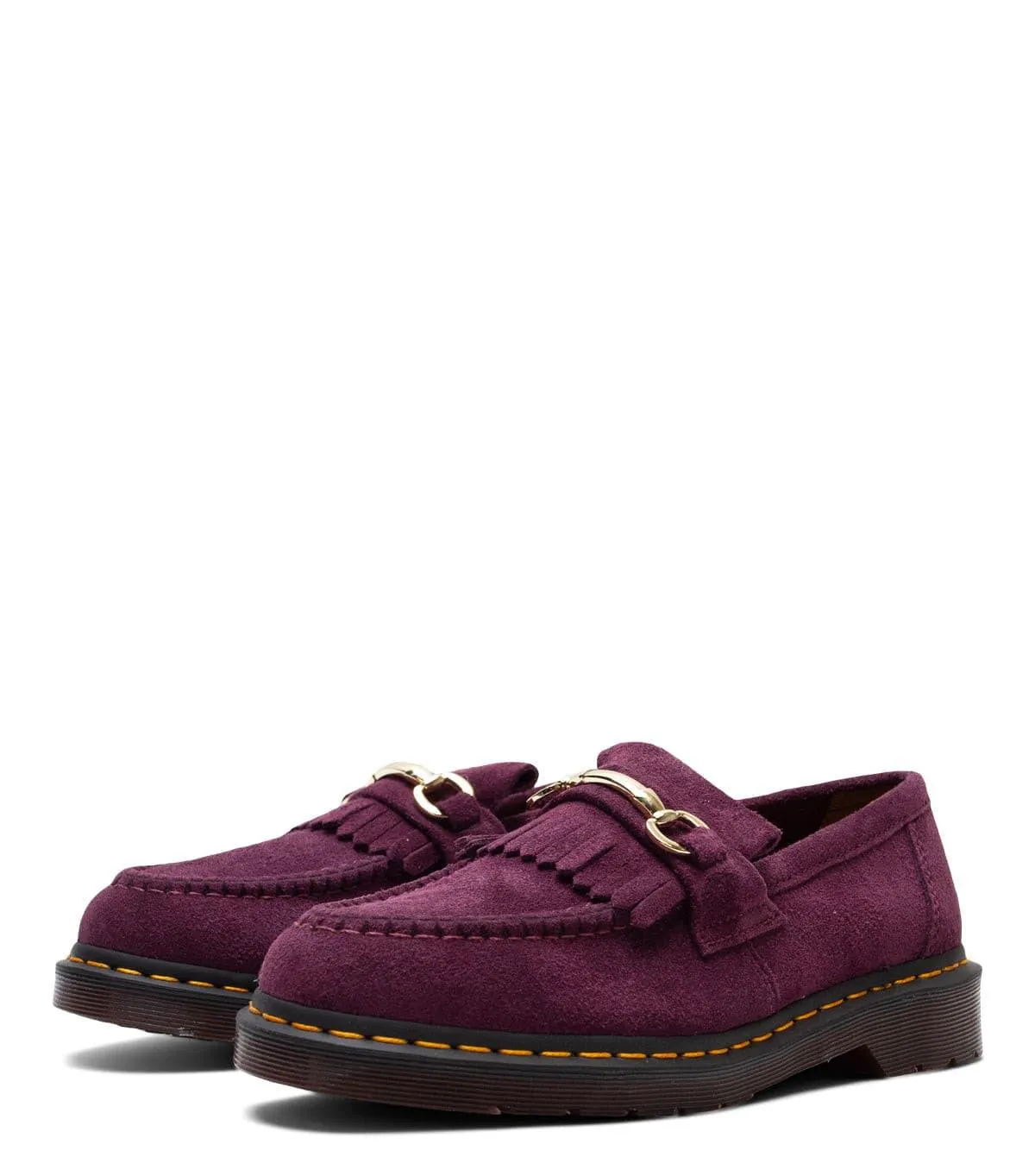 Dr. Martens Adrian Snaffle Suede Loafers Plum