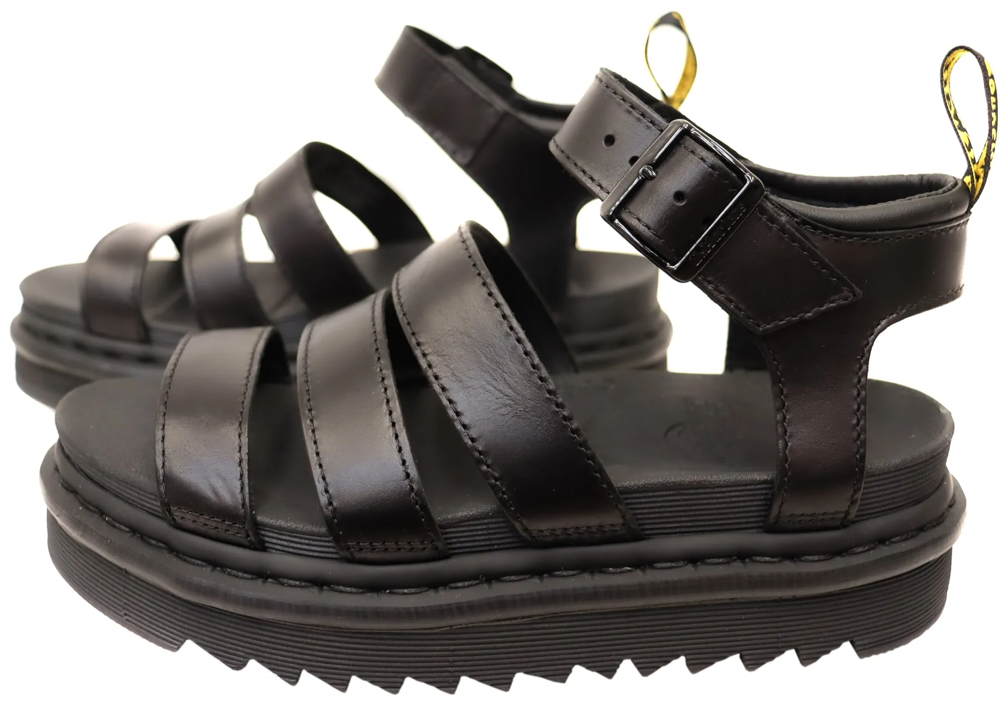 Dr Martens Blaire 3 Strap Sandal Black Brando Womens Leather Sandals