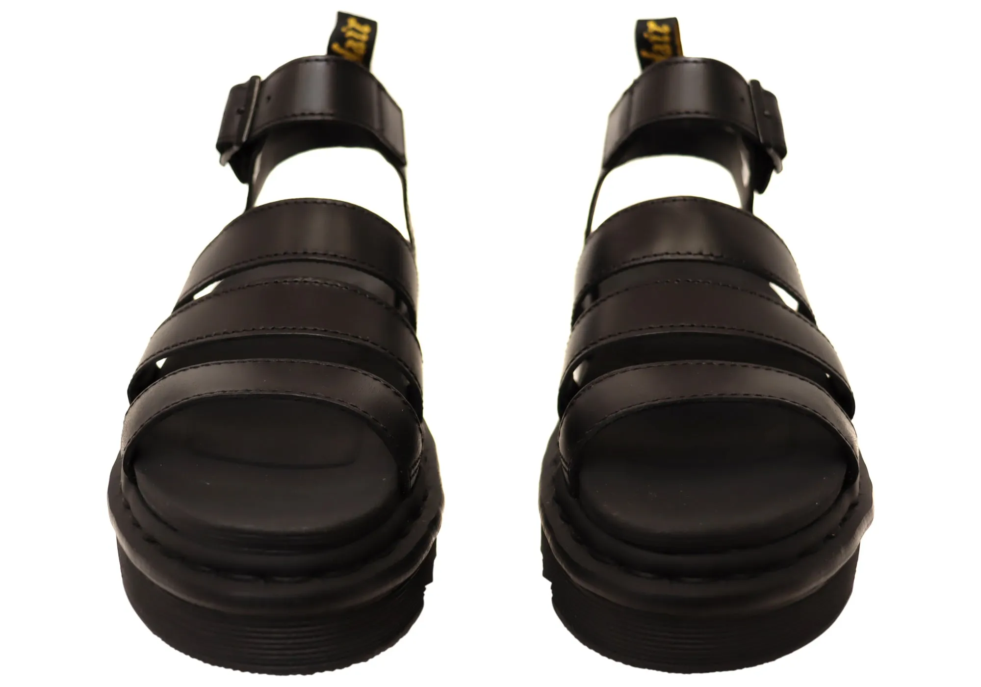 Dr Martens Blaire 3 Strap Sandal Black Brando Womens Leather Sandals