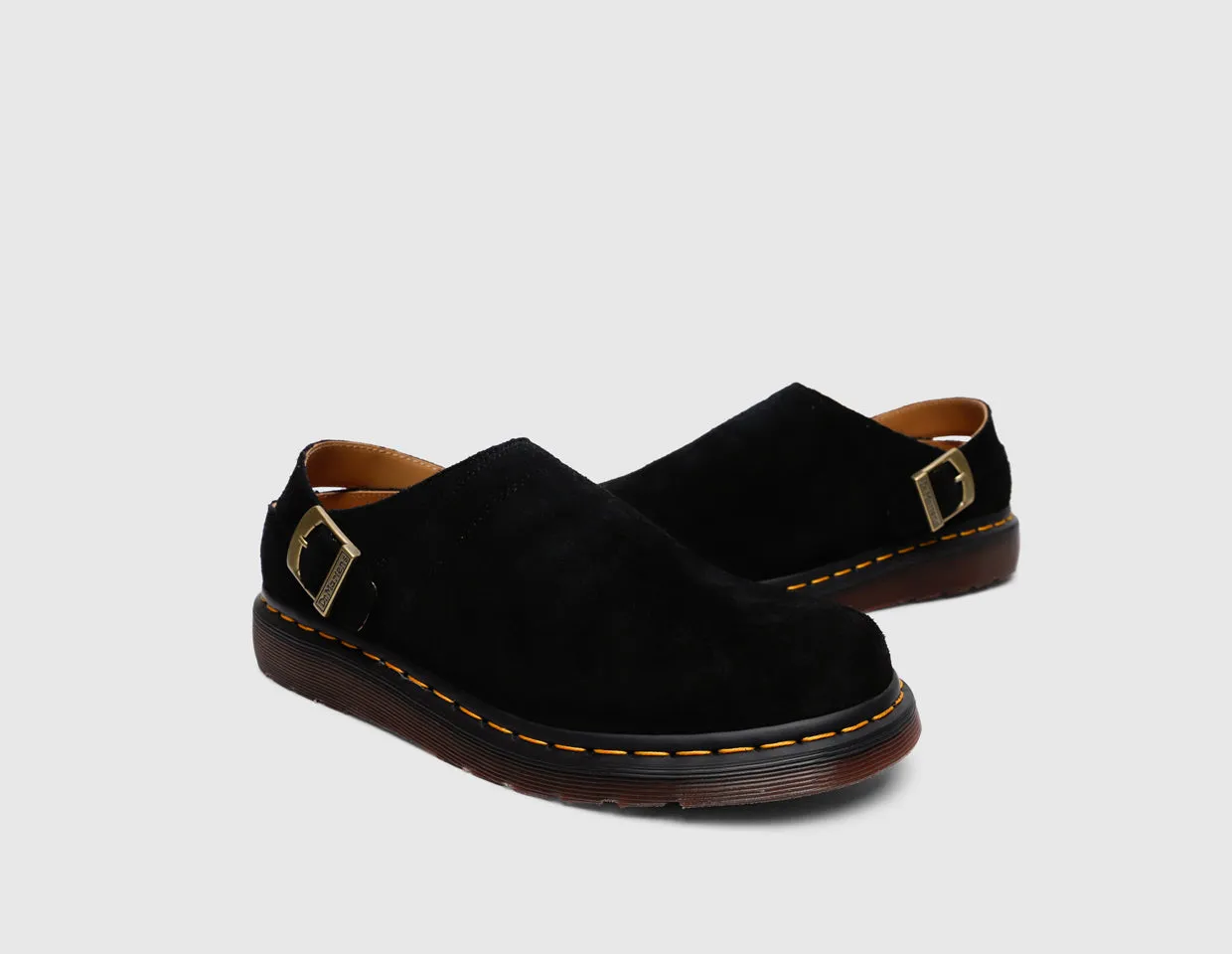 Dr. Martens Isham Suede Mules / Black