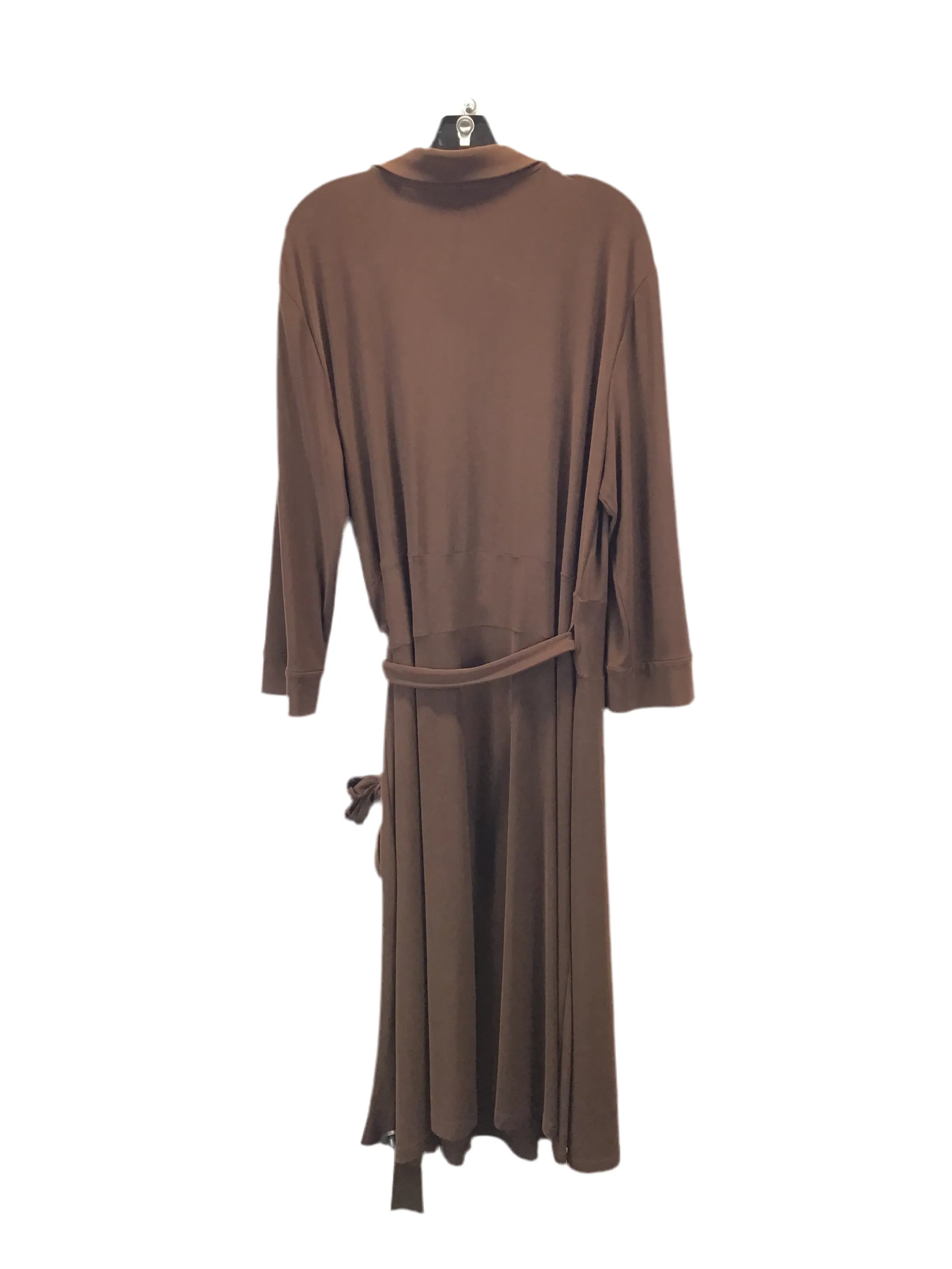 Dress Casual Maxi By Jones New York In Brown, Size: 1x