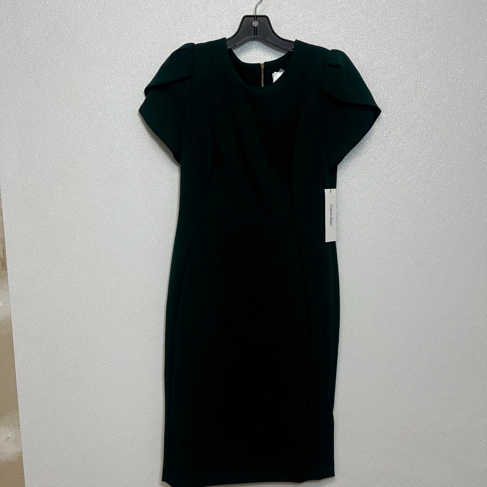 Dress Casual Midi By Calvin Klein O In Green, Size: 10