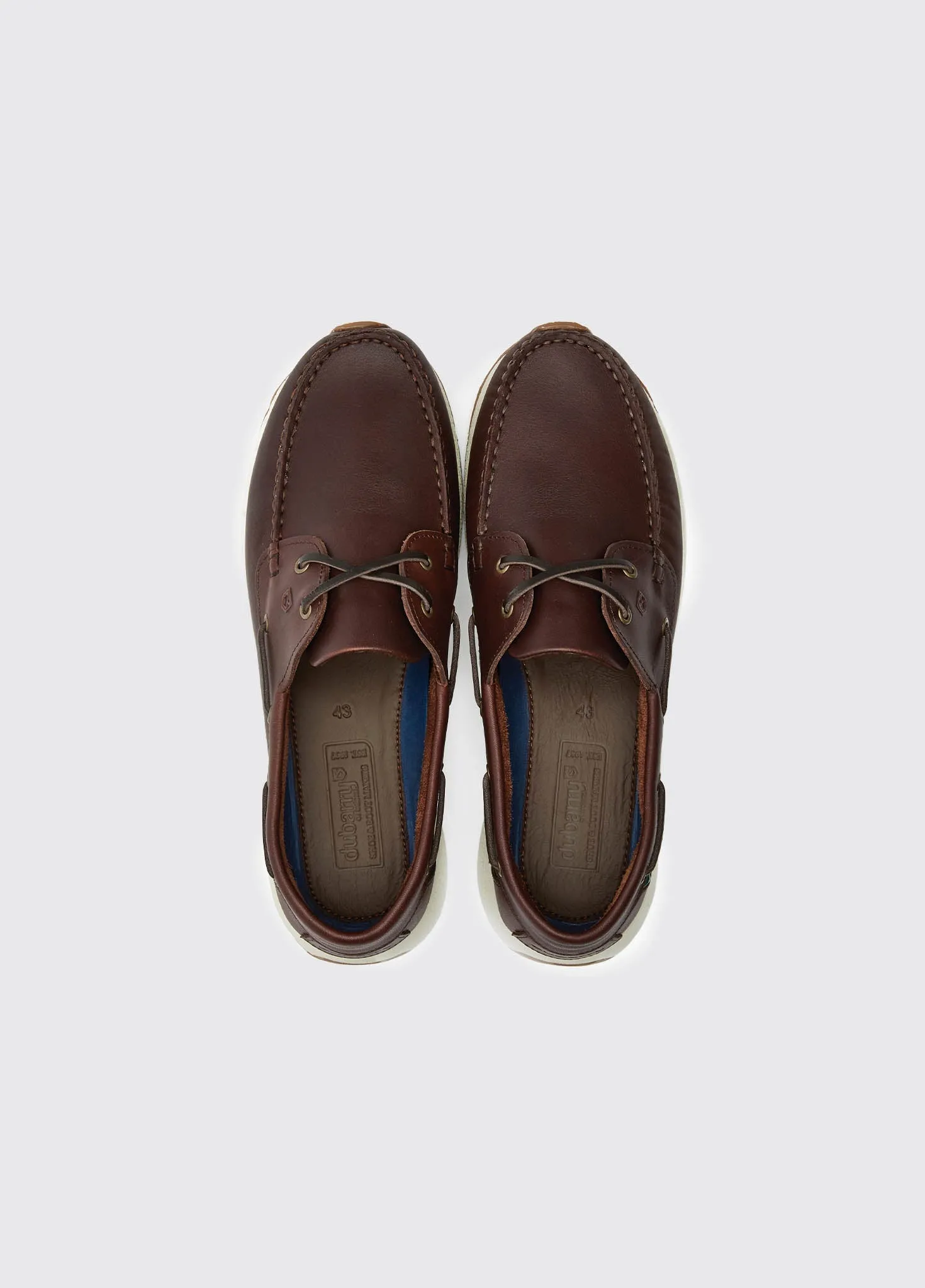 Dungarvan Mens Lightweight Deck Shoe - Mahogany