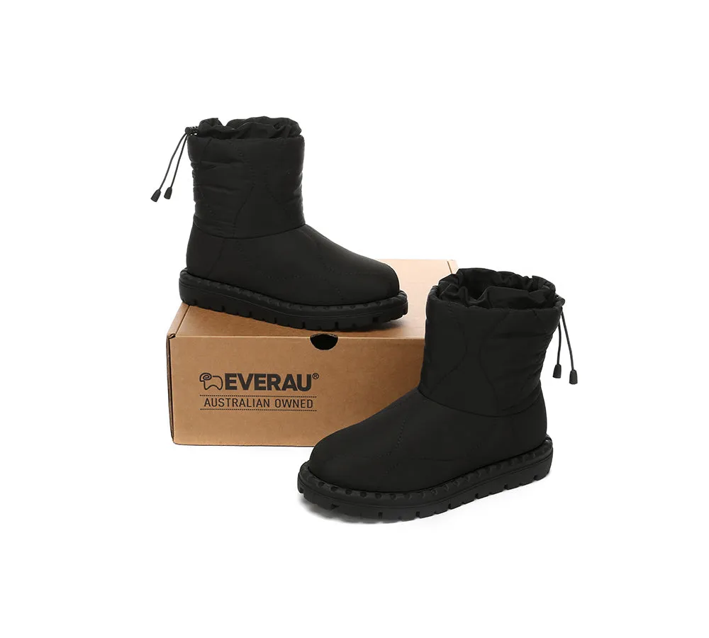 EVERAU® UGG Boots Women Sheepskin Wool Waterproof Drawstring Sonita