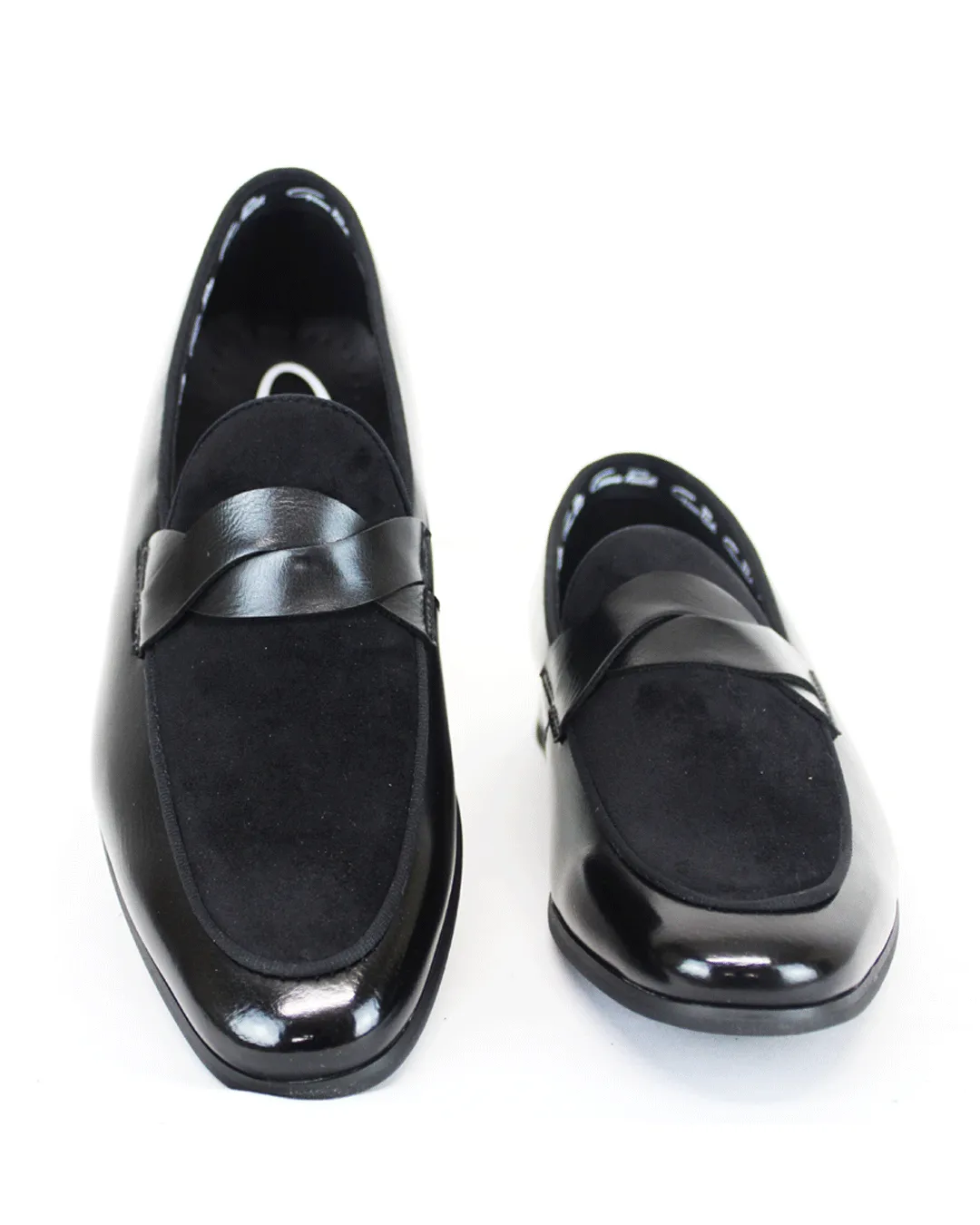 Gino Paoli Black Suede Slip On