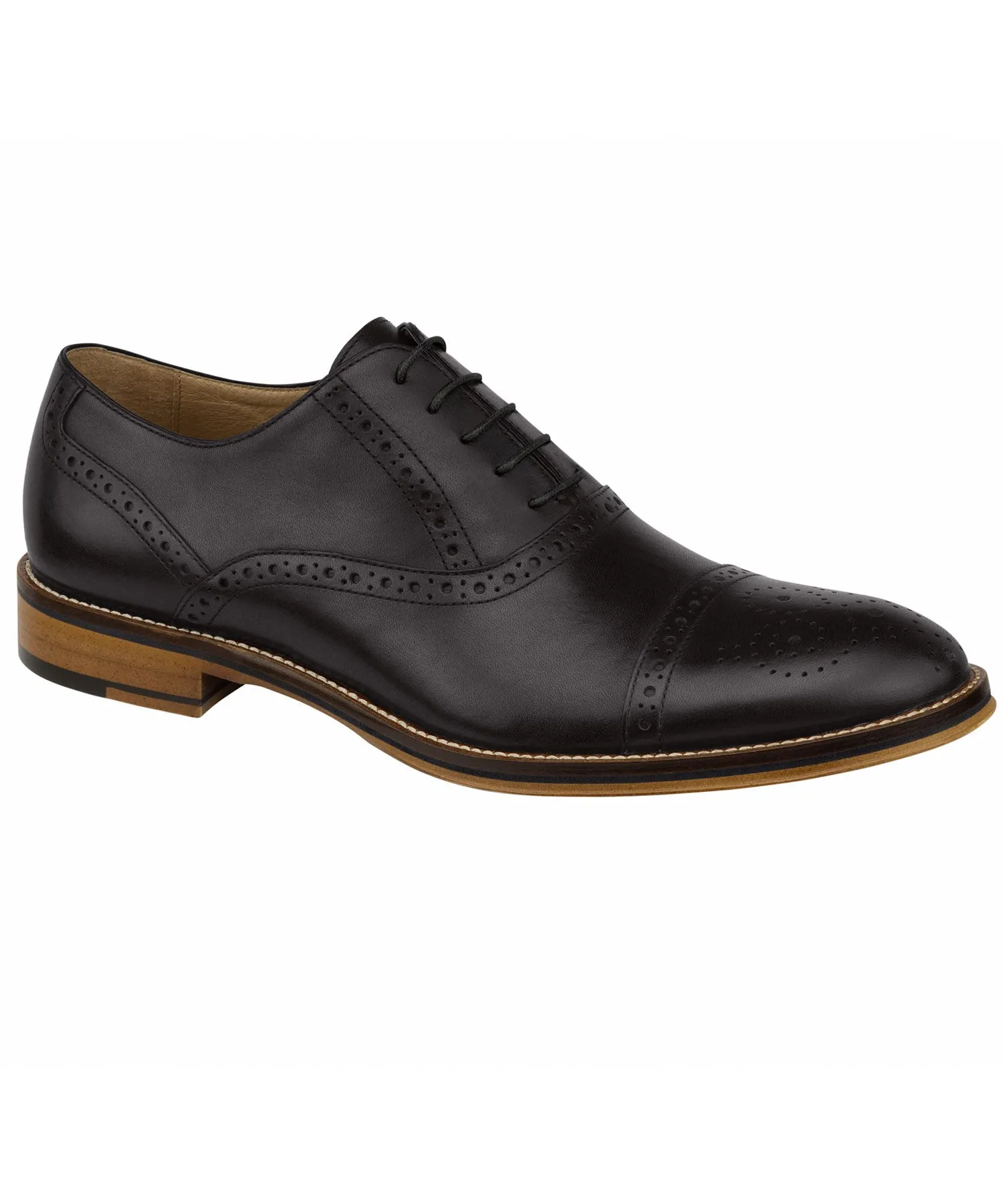 Johnston & Murphy Conard Cap Toe - Black